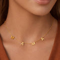 18K Gold PVD Plated Stainless Steel Mama Necklace